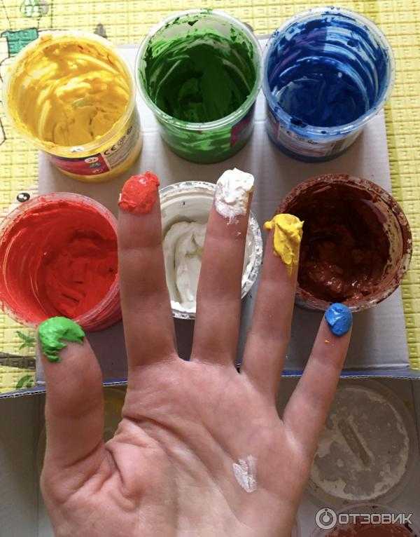 Пальчиковые краски (60 фото): как сделать для малышей от 1 года своими руками и с какого возраста разрешено пользоваться, особенности брендов jovi и crayola