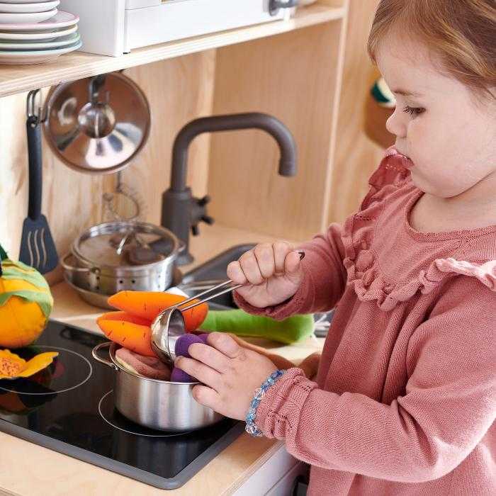Игры на кухне для детей от 1,5 до 3 лет.
