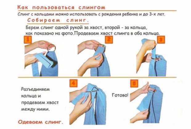 Как носить слинг с кольцами: инструкция. как правильно надевать и завязывать слинг с кольцами?