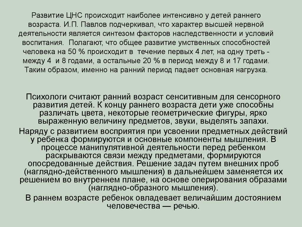 Нервная система новорожденных: особенности развития