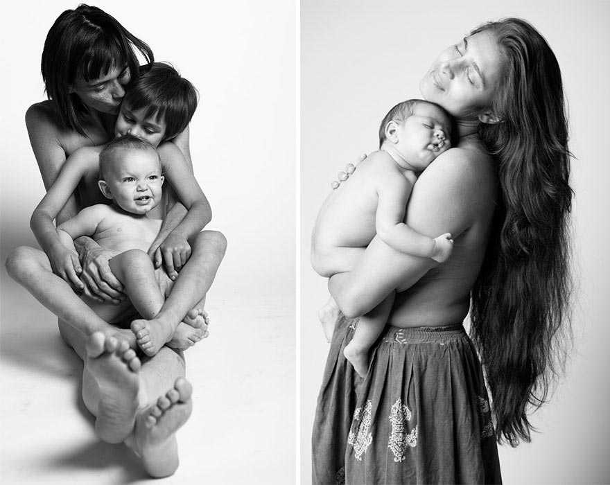 Фотосессия до и после рождения ребенка
