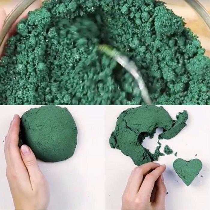 Как сделать кинетический песок дома своими руками