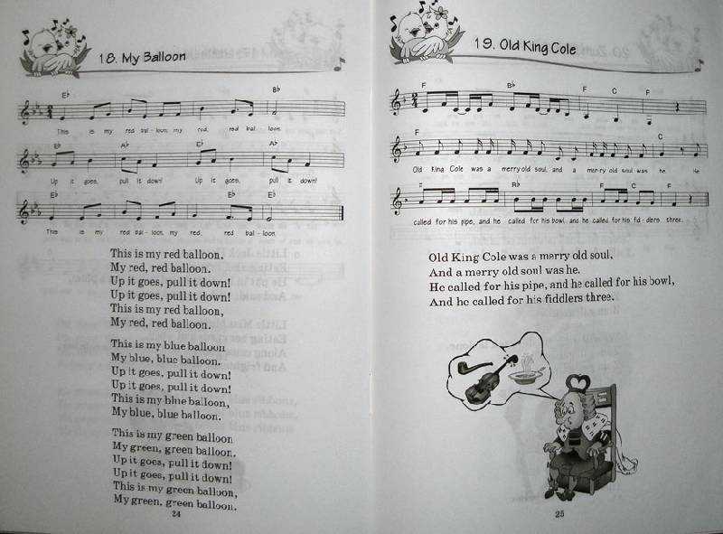 Детские песенки на английском языке: подборка по темам