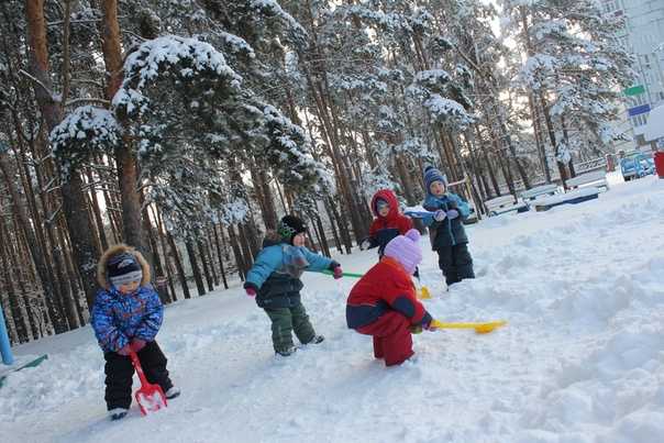 Конспект прогулки «снег — снежок» с детьми 5–6 лет