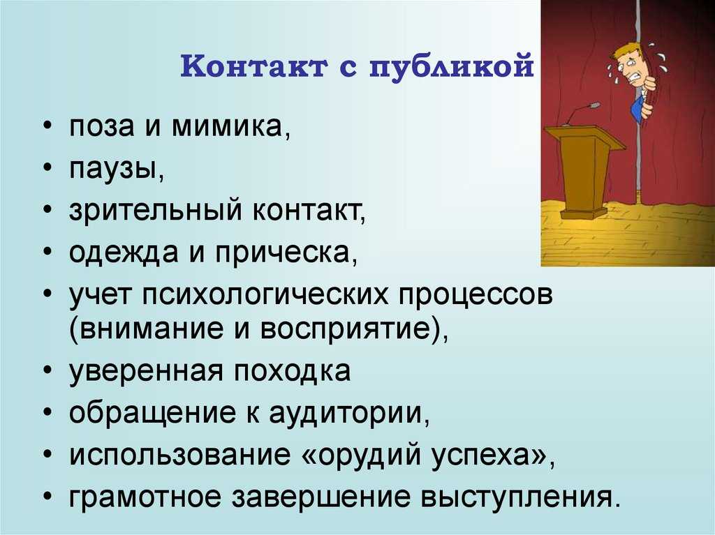 Методы выступления