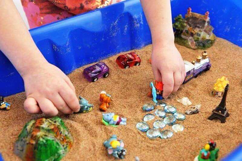 Комплекс игр с песком на развитие внимания