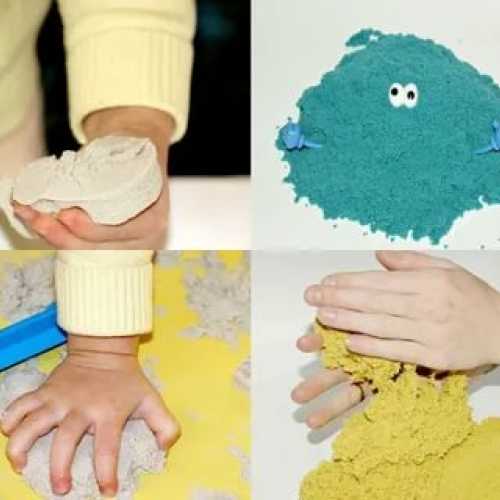 Кинетический песок своими руками в домашних условиях