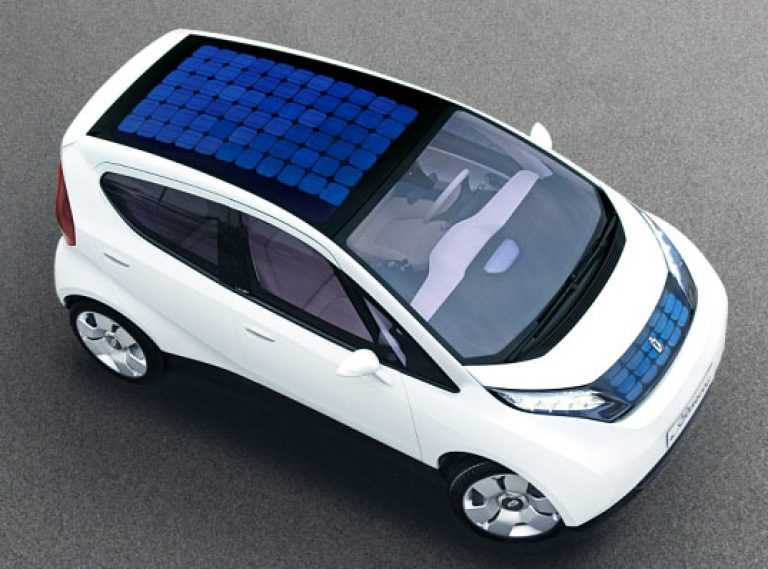 Концепт электромобиля на солнечных панелях sion