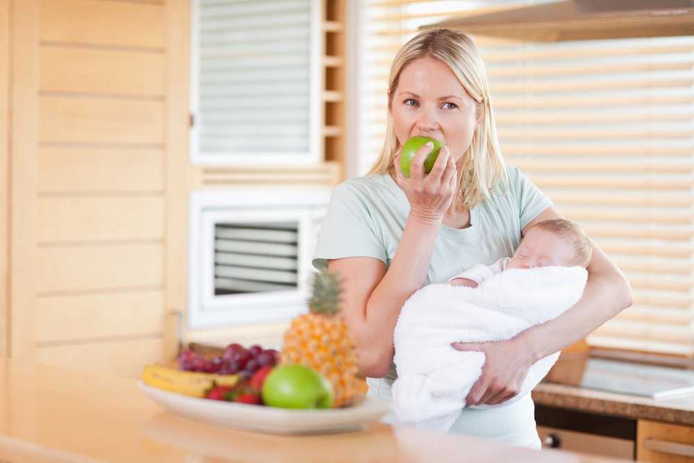 Питание и питьевой режим кормящей мамы
