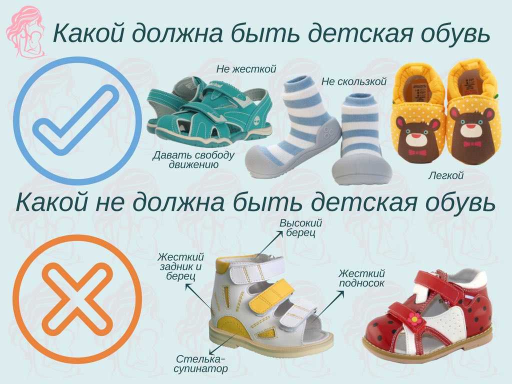 Как выбрать обувь ребенку до 1 года