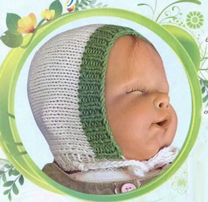 Мастер-класс шапочка для новорожденного на чулочных спицах