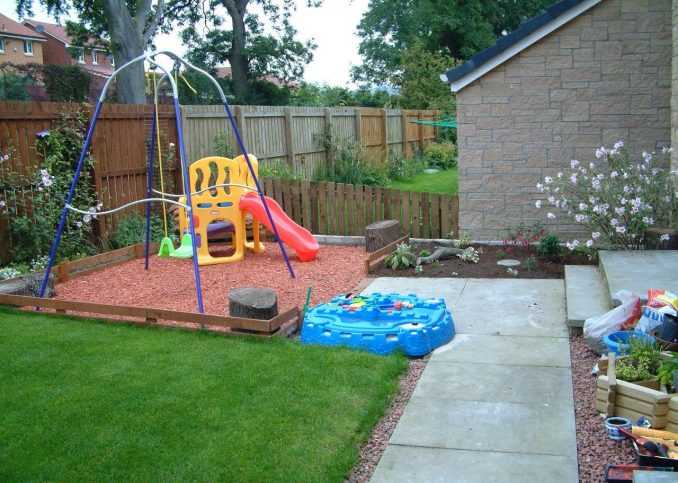 Идеи для детской площадки на даче: как обустроить, оформление и ландшафтный дизайн - 18 фото